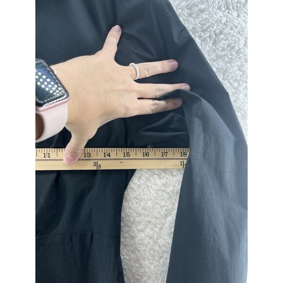 Rails Women Irie Midi Shirt Dress Size S Black Long Sleeve Collared Button Down - Picture 10 of 13